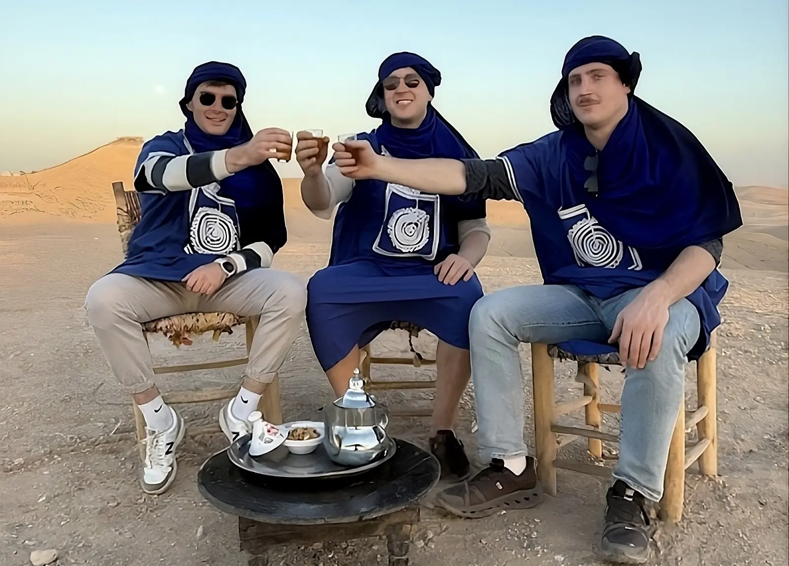 Mint tea after camel ride